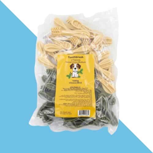חטיף דנטלי מברשות שיניים לכלב 1 ק"ג מידה M