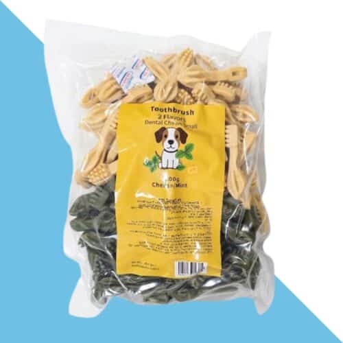 חטיף דנטלי מברשות שיניים לכלב 1 ק"ג מידה S