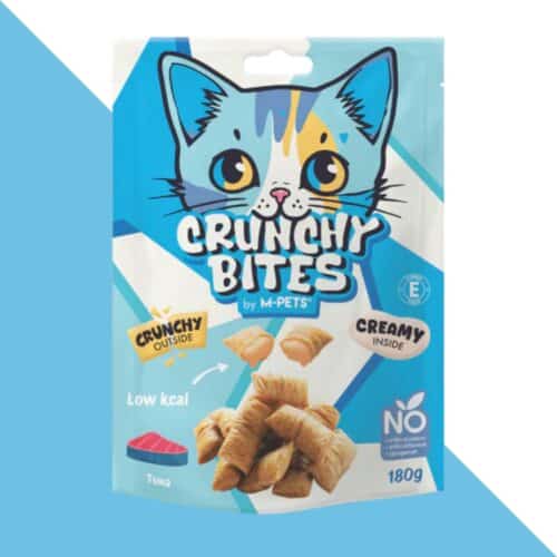 חטיף כריות קראנץ לחתול - טעם טונה 180 גרם M-PETS
