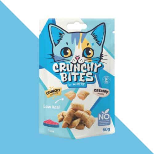 חטיף כריות קראנץ לחתול - טעם טונה 60 גרם M-PETS
