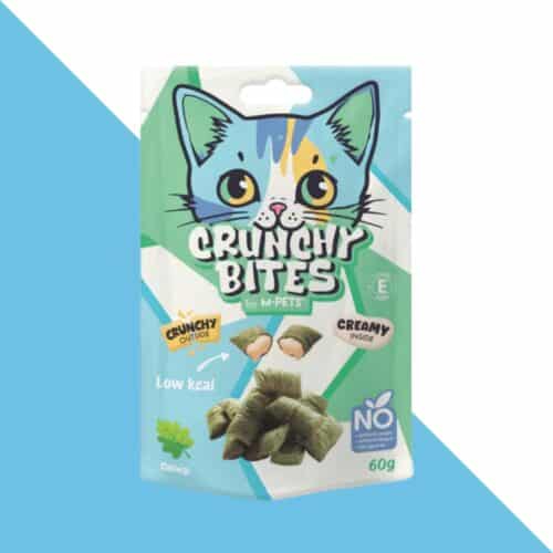 חטיף כריות קראנץ לחתול - טעם קטניפ 60 גרם M-PETS