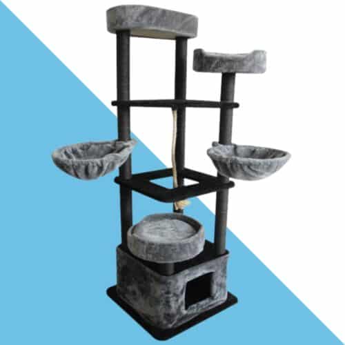 מתקן גירוד איכותי במיוחד דגם "אייפל" שחור אפור  162 ס"מ - UP162