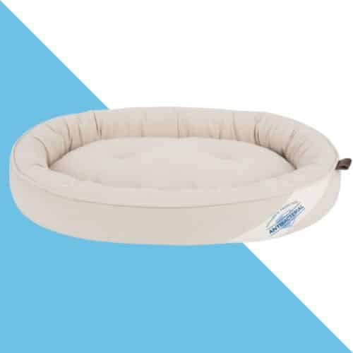 מיטת סופגניה איכותית לכלב - בז' 106/78 ס"מ