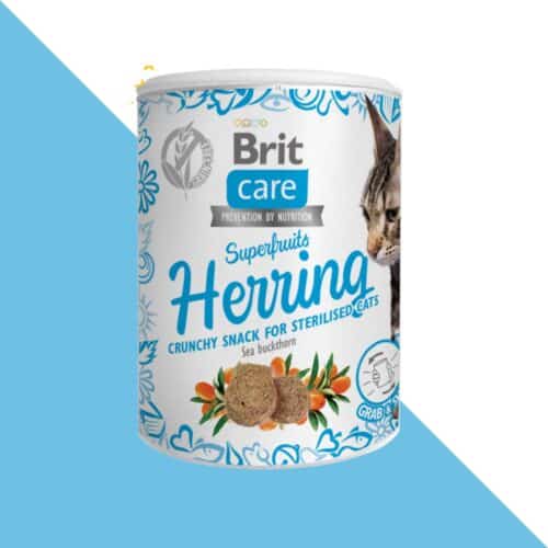 בריט קר חטיף סופר פרוט לחתול- הרינג 100 גרם Brit