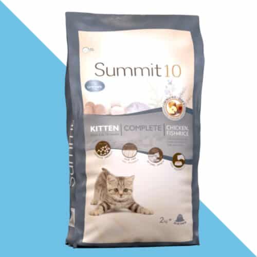 סאמיט 10 עוף ואורז ודגים לגורי חתולים 2 ק"ג summit10
