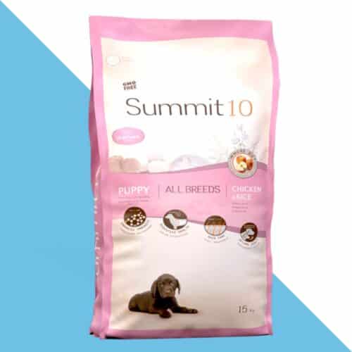 סאמיט 10 עוף ואורז לגורים 15 ק"ג summit10