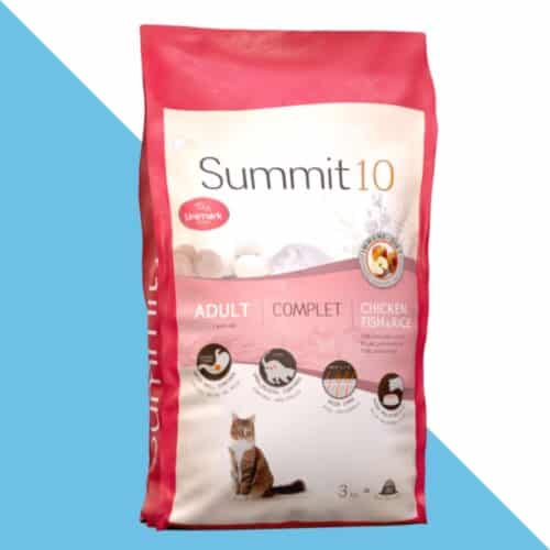 סאמיט 10 עוף ואורז לחתול בוגר היירבול 3 ק"ג summit10