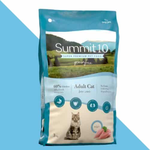 סאמיט 10 עוף ללא דגנים לחתול בוגר 3 ק"ג summit10