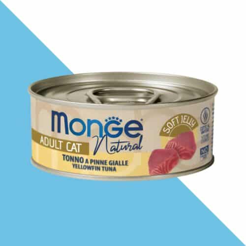 מונג מעדן לחתול נאטורל טונה צהובת סנפיר 80 גרם MONGE
